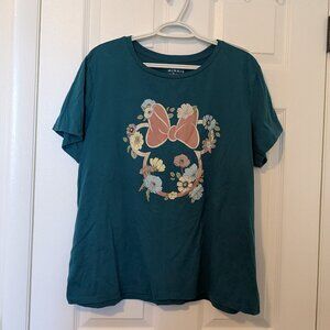 Disney Minnie Mouse floral design short sleeve tee size 2XL